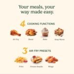 Cuisinart Dual Basket Air Fryer, Two Baskets Totals 11 QT, 4 Function Air Fryer to Air Fry, Roast, Bake & Keep Warm, Features Sync Finish & Settings, Toss Reminder, Automatic Warm Mode & Auto-Pause - Image 6