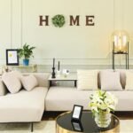 Mkono Farmhouse Wall Home Sign with Artificial Eucalyptus for O Rustic Wooden Hanging Letters Decorative Wall Art Decor for Living Room Kitchen Entryway Housewarming Gift, Brown - Image 5