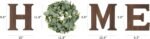 Mkono Farmhouse Wall Home Sign with Artificial Eucalyptus for O Rustic Wooden Hanging Letters Decorative Wall Art Decor for Living Room Kitchen Entryway Housewarming Gift, Brown - Image 7