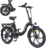 MilePort 1 Folding Electric Bike for Adults | 700W Peak Motor | 20MPH Top Speed | 62 Miles Range | 468Wh Removable Battery | 20"x3.0" Fat Tires | 7-Speed Folding Commuter E-Bike - Image 6