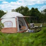 Upgrade Inflatable Camping Tent with Pump, Easy Setup 4 Season Glamping Tent, 2-4 Persons Waterproof Windproof Outdoor Self-Supporting Air Tent-7.8FT x 7.8FT x 5.6FT - Image 4