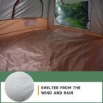 Upgrade Inflatable Camping Tent with Pump, Easy Setup 4 Season Glamping Tent, 2-4 Persons Waterproof Windproof Outdoor Self-Supporting Air Tent-7.8FT x 7.8FT x 5.6FT - Image 5