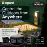 Legrand Wi-Fi Outdoor Dual Output Matter Smart Plug, Effortless Setup, Enhanced Compatibility with Apple HomeKit, Google Home, Alexa & SmartThings, Matter Smart Home, Pack of 1 WWMP31 - Image 3