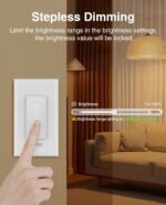 GHome Smart Dimmer Switch, Single Pole, 2.4GHz WiFi Dimmer Light Switch Works with Alexa and Google Home, Voice & APP Remote Control | Timer & Schedule | UL Certified, Neutral Wire Required, 3 PACK - Image 4