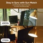 Wyze Bulb White, 800 Lumen, 90+CRI WiFi Tunable-White A19 Smart Light Bulb, Compatible with Alexa and Google Assistant, Two-Pack - Image 4