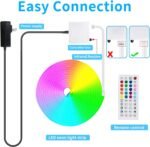 50Ft Led neon Rope Lights Music Sync IP65 Waterproof Flexible Led Rope Lights 40Key Remote/APP Control,Outdoor RGB Neon Lights, DIY Wall Decor Led Neon Strip Lights for Bedroom Indoor. - Image 7