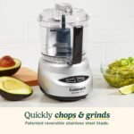 Cuisinart Mini-Prep Plus Food Processor, 24-Ounce Mini Food Processor to Chop Herbs, Vegetables, and Hard Cheese, 24-Ounce Work Bowl, Reversible Stainless Steel Blade, DLC-2ABC, Brushed Chrome - Image 3