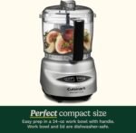 Cuisinart Mini-Prep Plus Food Processor, 24-Ounce Mini Food Processor to Chop Herbs, Vegetables, and Hard Cheese, 24-Ounce Work Bowl, Reversible Stainless Steel Blade, DLC-2ABC, Brushed Chrome - Image 4