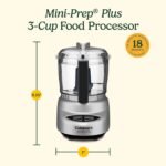 Cuisinart Mini-Prep Plus Food Processor, 24-Ounce Mini Food Processor to Chop Herbs, Vegetables, and Hard Cheese, 24-Ounce Work Bowl, Reversible Stainless Steel Blade, DLC-2ABC, Brushed Chrome - Image 7