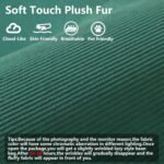 79" Convertible Sleeper Sofa Bed with Cylindrical Pillow, Corduroy Folding Mattress Couch with Fixed-Shape Frame, Floor Sofa Lounge Couch for Living Room Bedroom Lounge Studio (Green) - Image 5