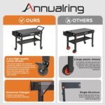Portable Outdoor Grill Cart, Folding Grill Table with Wheels,Solid and Stable,31"x 17" Large Space Grill Stand for The Blackstone Griddle Stand 17"/ 22",Ninja Woodfire Stand - Image 3