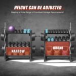 3-Tier Dumbbell Rack, 1100LB Capacity Adjustable Weight Rack for Home Gym, Heavy-Duty Weight Stand for Dumbbells Kettlebells & Weight Plates(Rack Only) - Image 4