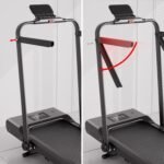 DeerRun Walking Pad Treadmill with Incline and Handle Bar, 3 in 1 Foldable Treadmills for Home Small Office, 300lbs Portable Compact Under Desk Treadmill with App - Image 4