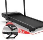 DeerRun Walking Pad Treadmill with Incline and Handle Bar, 3 in 1 Foldable Treadmills for Home Small Office, 300lbs Portable Compact Under Desk Treadmill with App - Image 5
