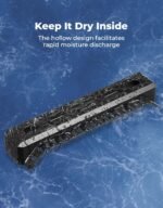 KEMIMOTO Fishing Tool Holder for Boat, Fishing Hook Knife Pliers Holder for Boat, Marine Tackle Rack Holder, Fishing Bait and Lure Organizer, Small, Black, KMB1624-01005-BK - Image 4