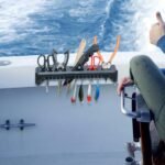 KEMIMOTO Fishing Tool Holder for Boat, Fishing Hook Knife Pliers Holder for Boat, Marine Tackle Rack Holder, Fishing Bait and Lure Organizer, Small, Black, KMB1624-01005-BK - Image 5