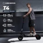 Circooter T4 Electric Scooter for Adults, 800W Brushless Motor & 28 MPH, 25 Miles Range, 10" Pneumatic Off-Road Tires, APP Control, Foldable for Commuting & Outdoor Adventure - Image 3
