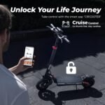 Circooter T4 Electric Scooter for Adults, 800W Brushless Motor & 28 MPH, 25 Miles Range, 10" Pneumatic Off-Road Tires, APP Control, Foldable for Commuting & Outdoor Adventure - Image 5