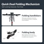 Circooter T4 Electric Scooter for Adults, 800W Brushless Motor & 28 MPH, 25 Miles Range, 10" Pneumatic Off-Road Tires, APP Control, Foldable for Commuting & Outdoor Adventure - Image 9