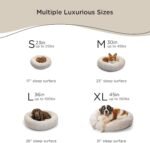 Best Friends by Sheri The Original Calming Donut Dog Bed – Washable Plush Pet Bed for Medium Breeds up to 45 lbs, Lux Faux Fur, Oyster, Medium (30" x 30") - Image 5