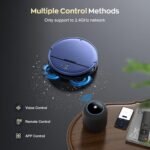 Robot Vacuum and Mop Combo with APP/Voice/Remote Control, 2 in 1 Vacuuming & Mopping Robot, Schedule, Strong Suction, Tangle-Free, Slim & Quiet, for Homes with Pets, Low Pile Carpet & Hard Floors - Image 4