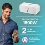 Sengled Smart Plug, S1 Auto Pairing with Alexa Devices, Energy Monitoring, Smart Outlet Remote Control, 15A Smart Socket, 1800W, Timer & Schedule, Bluetooth Mesh Smart Home, No Hub Required, 2-Pack - Image 3