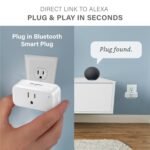 Sengled Smart Plug, S1 Auto Pairing with Alexa Devices, Energy Monitoring, Smart Outlet Remote Control, 15A Smart Socket, 1800W, Timer & Schedule, Bluetooth Mesh Smart Home, No Hub Required, 2-Pack - Image 5