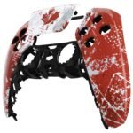 eXtremeRate Impression Canada Flag Touchpad Front Top Shell Compatible with ps5 Controller, DIY Replacement Shell Custom Touch Pad Cover Faceplate Compatible with ps5 Controller - Image 3