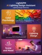 Lepro BR1 AI LED Smart Bulbs - AI Generated Lighting, LightGPM 2 with LLM, LightBeats Music Sync, Voice Control Via App, RGBWW Colors, Compatible with Alexa & Google Assistant, BR30 E26 8W, 4 Packs - Image 3