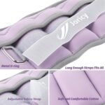 Adjustable Ankle Weights for Women Men 1/2/3/4/5/6/8/10/12/20 LBS 1 Pair Wrist Leg Arm Weights with Removable Weight Strength Training Weight for Walking Running Fitness Physical Therapy - Image 3