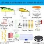 Sosation 134 Pcs Fishing Tool Kit Fishing Gear and Equipment for Men Adults Family Pliers Kit, Hook Remover Tool, Lip Gripper Set, Lures Baits Tackle Accessories Gifts for Christmas - Image 4