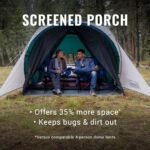 Coleman Weatherproof 4-Person Cabin Tent with Screened Porch, Screen Room Adds 35% More Space, Rainfly Included, 10-Minute Setup - Image 3