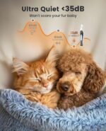 oneisall Low-Noise Dog Paw Trimmer with LED Light, Paw Trimmer for Dogs &Cats 0.8inch/20mm Wide Blade, 35dB Cordless Electric Pet Paw Grooming Clippers for Paws, Ears, Face, Rump - Image 3