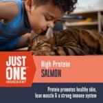 Whole Life Cat Just One Salmon Freeze Dried Cat Treats - Human Grade High Protein Food, Healthy Training Snacks, Freeze Dried Salmon Food Toppers, USA Made Natural Treats - 2.5 oz (Pack of 1) - Image 4