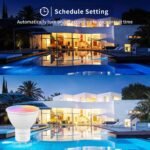 GU10 Smart Bulb 4 Pack, RGBCW Color Changing Alexa LED Light Bulbs 5W - WiFi Track Light Bulbs Dimmable Music Sync 2.4G WiFi Smart Bulbs Compatible with Google Assistant for Kitchen, Bedroom - Image 6