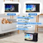 2 Sets Artificial Fish Tank Virtual Ocean Toy in Motion Lamp, Mini Office Desk Aquarium with 6 Moving Swimming Fish 6 Decorative Lamp LED Lights, Mini Tropical Aquarium - Image 4