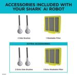 Shark AI Robot Vacuum, Smart Mapping|Scheduling|Pet Hair Pick Up|Logical Navigation, Black/Silver (RV2001), Carpet - Image 14