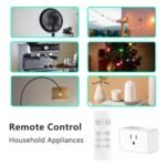 G-Homa Wireless Electrical Outlets with Remote Control, 1875W/15A, 100FT Range, ETL Listed - 3 Sockets + 1 Remote - Image 5