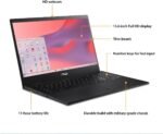 ASUS CX1500CNA Chromebook 15.6" FHD 1080P, NanoEdge Display (Intel Celeron N3350 Processor, 4GB RAM, 64GB eMMC Flash Memory, Intel HD Graphics, HD Webcam, Stereo Speakers, Chrome OS) Black, (Renewed) - Image 3