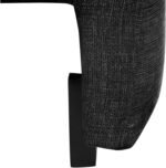 Serta Glendale 90.2" Queen Size Wall-Hugging Convertible Sofa, Dreamcoil Comfort, Chenille Fabric, Black - Image 4