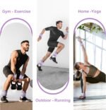 Ankle Weights A Pair of 1/2/3/4/6/8/10/12/20 LBS Wrist Leg Arm Weights for Women Men with Adjustable Straps, Strength weighted for Physical Therapy Running Walking Fitness Gym Workout - Image 7