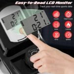 Goplus Folding Rowing Machine,Magnetic Rower with Adjustable Resistance and LCD Display, Exercise Cardio Fitness Equipment for Home Use - Image 5
