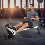 Goplus Folding Rowing Machine,Magnetic Rower with Adjustable Resistance and LCD Display, Exercise Cardio Fitness Equipment for Home Use - Image 8