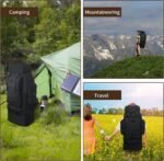 70L/100L Hiking Backpack with USB Charging Port, Expandable Large Military Tactical Backpack, Waterproof MOLLE Rucksack Travel Backpacking Daypack for Camping Climbing (Black) - Image 7