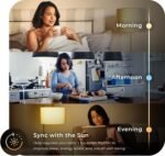 GLOBE Electric 34207 Wi-Fi Smart 10 Watt (60W Equivalent) Multicolor Changing RGB Tunable White Frosted LED Light Bulb 2-Pack, No Hub Required, Voice Activated, 2000K - 5000K, A19 Shape, E26 Base - Image 6
