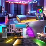 Led Lights for Bedroom 250ft (2 Rolls of 125ft) Color Changing RGB Led Strip Lights with 60 Keys Remote and App Control, Music Sync Led Lights for Room Kitchen Party Home Decor - Image 4