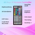 Led Lights for Bedroom 250ft (2 Rolls of 125ft) Color Changing RGB Led Strip Lights with 60 Keys Remote and App Control, Music Sync Led Lights for Room Kitchen Party Home Decor - Image 5