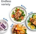 Philips Dual Basket Air Fryer 3000 Series, 8-in-1 functions, 9.5 Quarts, 2 Drawers, Auto-sync Cooking Time, 90% Less Fat, Rapid Air Technology, HomeID Recipe App, Dishwasher Safe, Black, (NA350/00) - Image 5