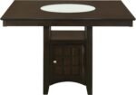 Coaster Home Furnishings - Gabriel - 9-Piece Counter Height Dining Set - Square Wood Table with Storage & 8 Upholstered Chairs - Dining Room & Kitchen - Cappuccino - 100438-S9 - Image 5