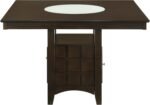 Coaster Home Furnishings - Gabriel - 9-Piece Counter Height Dining Set - Square Wood Table with Storage & 8 Upholstered Chairs - Dining Room & Kitchen - Cappuccino - 100438-S9 - Image 6